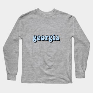 Pale Blue Georgia Long Sleeve T-Shirt